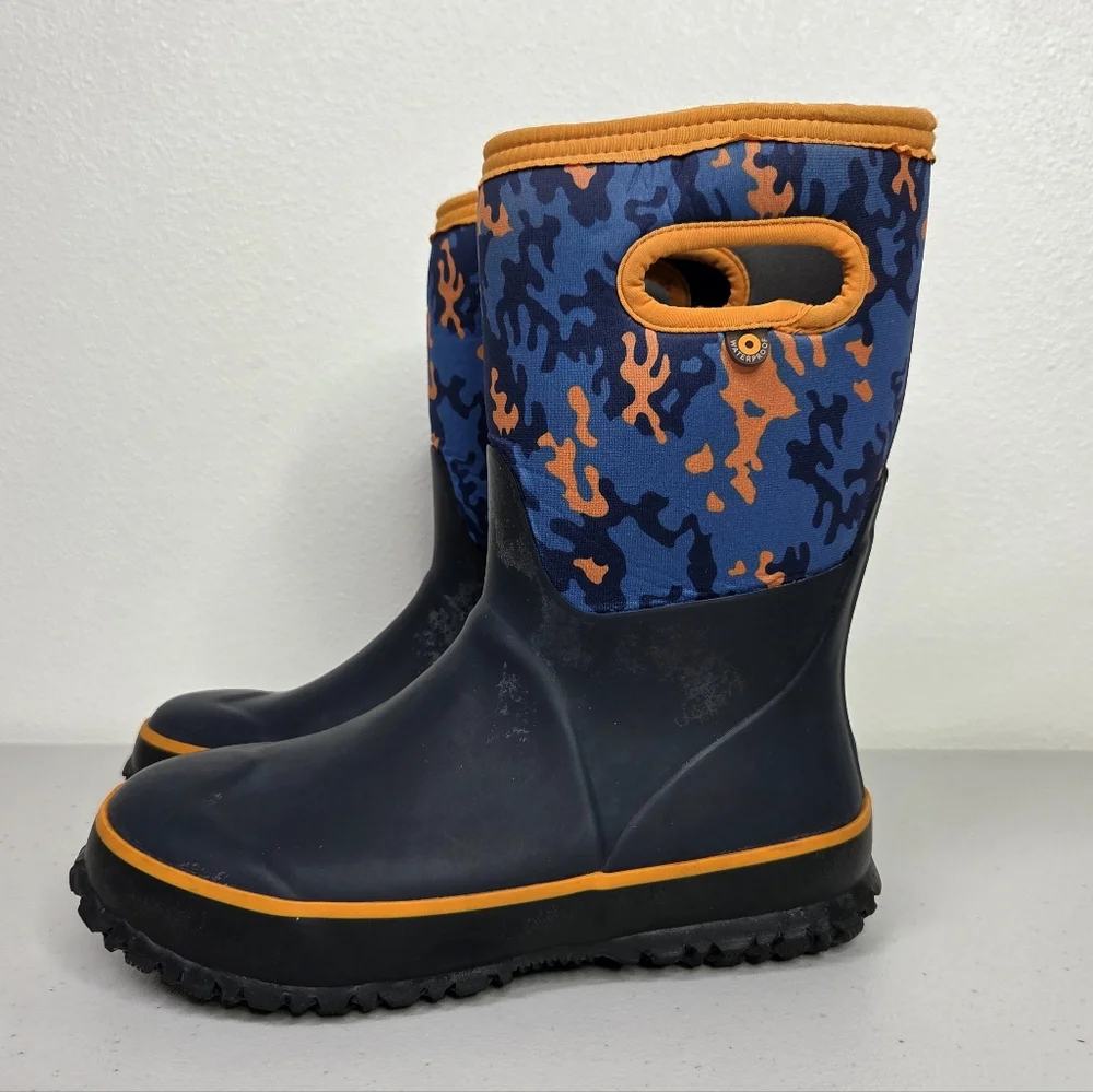 Bogs K GRASP NEO CAMO Camouflage Rain Snow Boots Waterproof